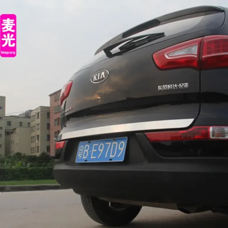 Para Kia Sportage 2011 2012 2013 2014 2015 2016 cubierta de maletero de puerta trasera embellecedora de puerta trasera tira de moldura accesorios de coche