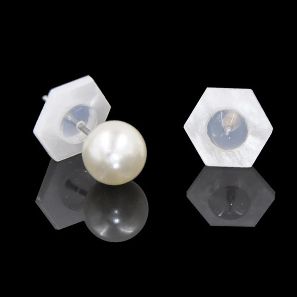 Heart Rubber Earring Backs for Studs, 10/30/50pcs