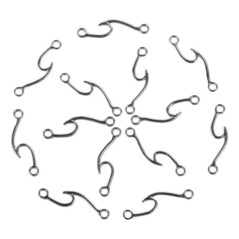 Dijes de conector de onda de aleación, colgante de conector de onda, Bullk colgantes de plata, dijes de onda, artesanías hechas a mano, amantes