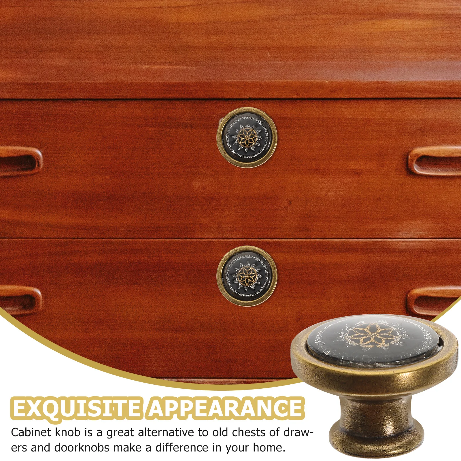 

4Pcs Round Cabinet Knobs Durable Drawer Handles for Home Office Furniture Cabinet Knobs Door Knob Drawer Pulls
