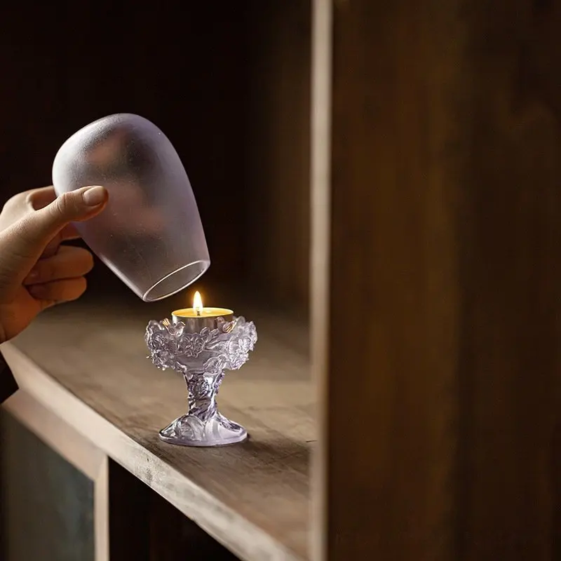 

Дзен старинный глазурованный подсвечник ароматический подсвечник украшение дома ретро узор обеденный стол орнамент