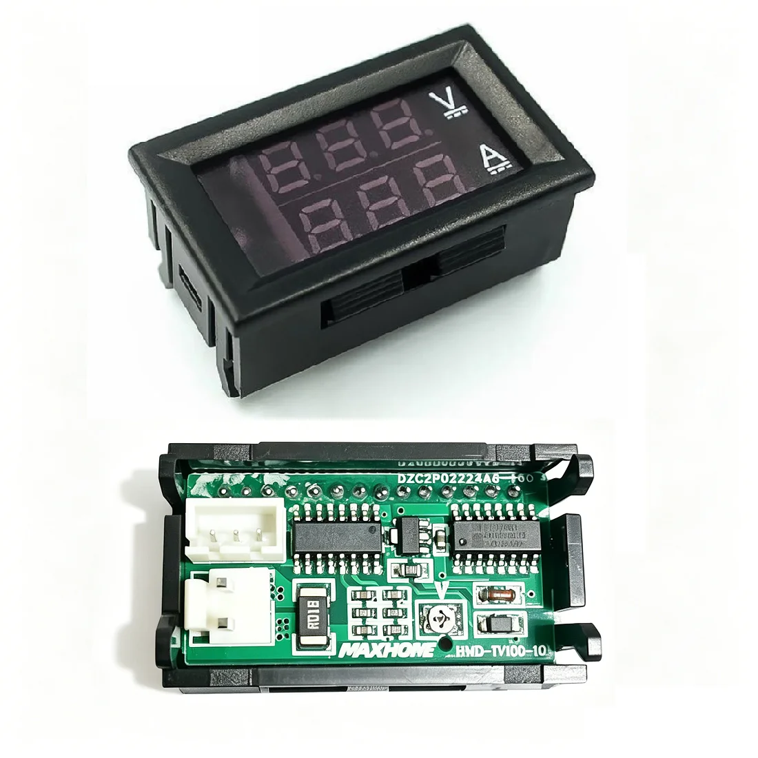 DC 0-100V 10A Red Blue LED Dual Display Digital Voltmeter Ammeter DC Voltage Current Meter Head