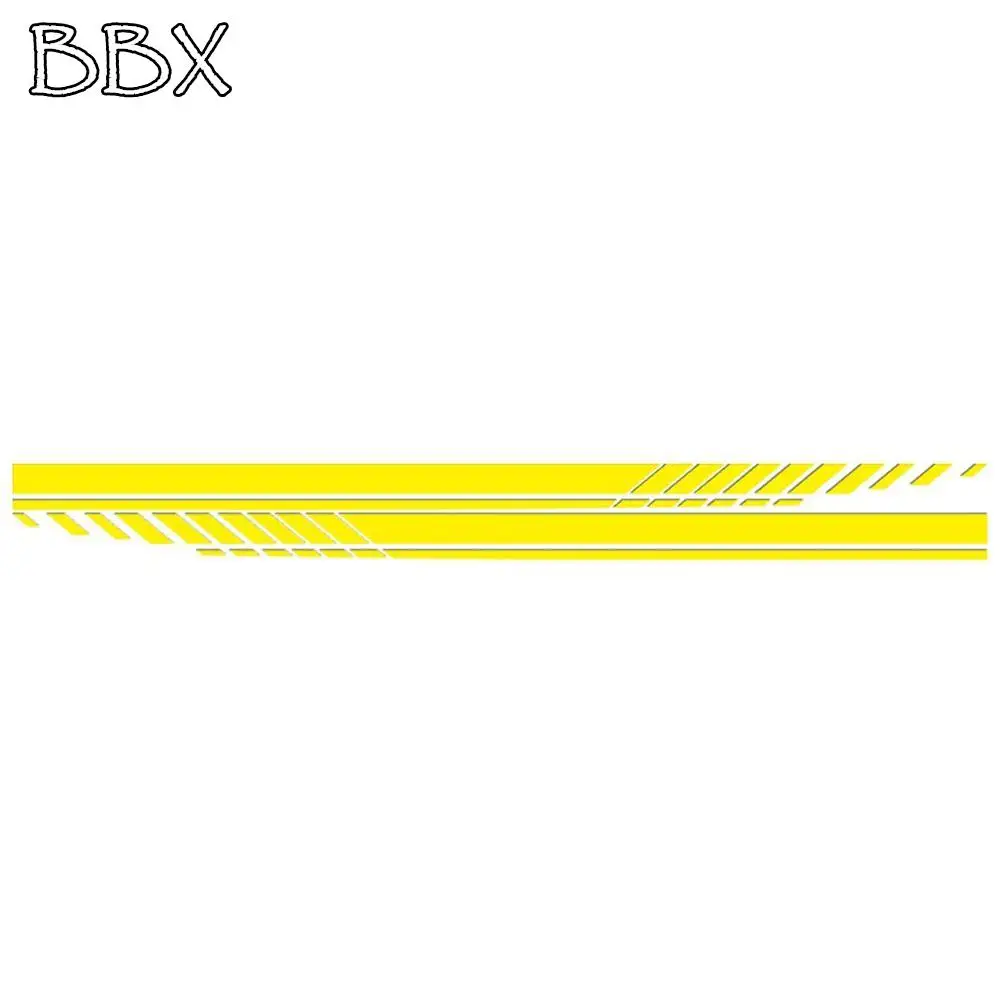 

2Pcs PVC Car Body Side Decal Universal Multi-color Car Side Stickers Sport Style Cool Racing Stripe Graphic Stickers Auto