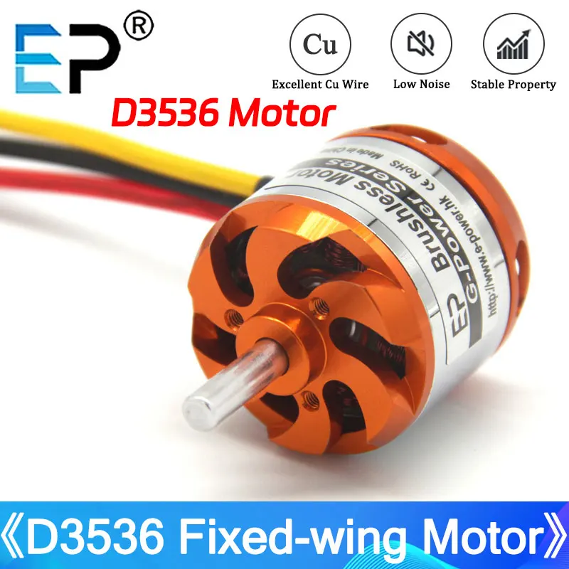 

EP Brushless Motor D3536 750KV 1000KV 910KV 1250KV 1450KV Micro Multi-helicopter RC Helicopter Fixed-wing Aircraft Parts Toys