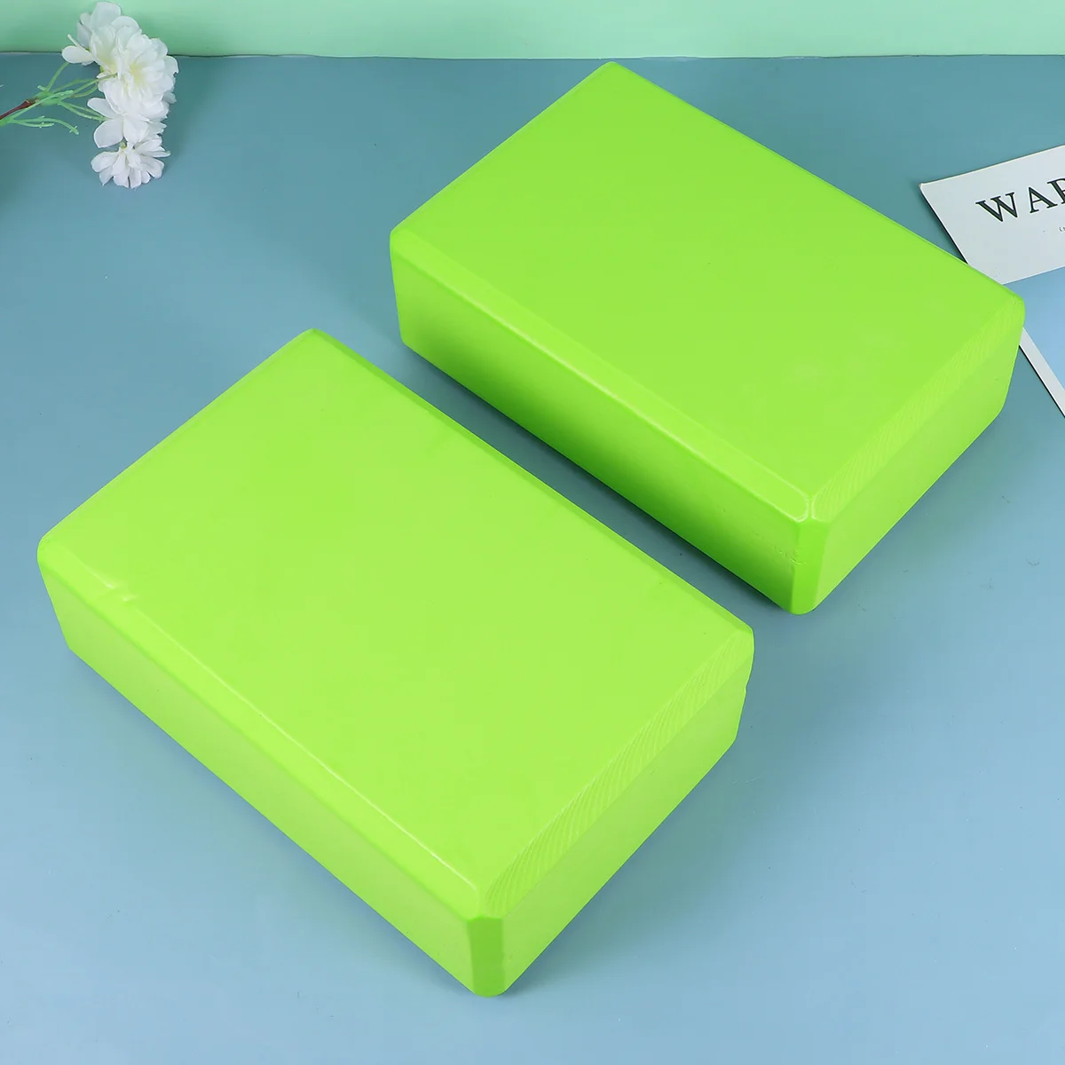 

3Pcs Foam Yoga Blocks High Density Lightweight Stretching Aid for Balance Flexibility Support Brick for Yoga Pilates Exercise