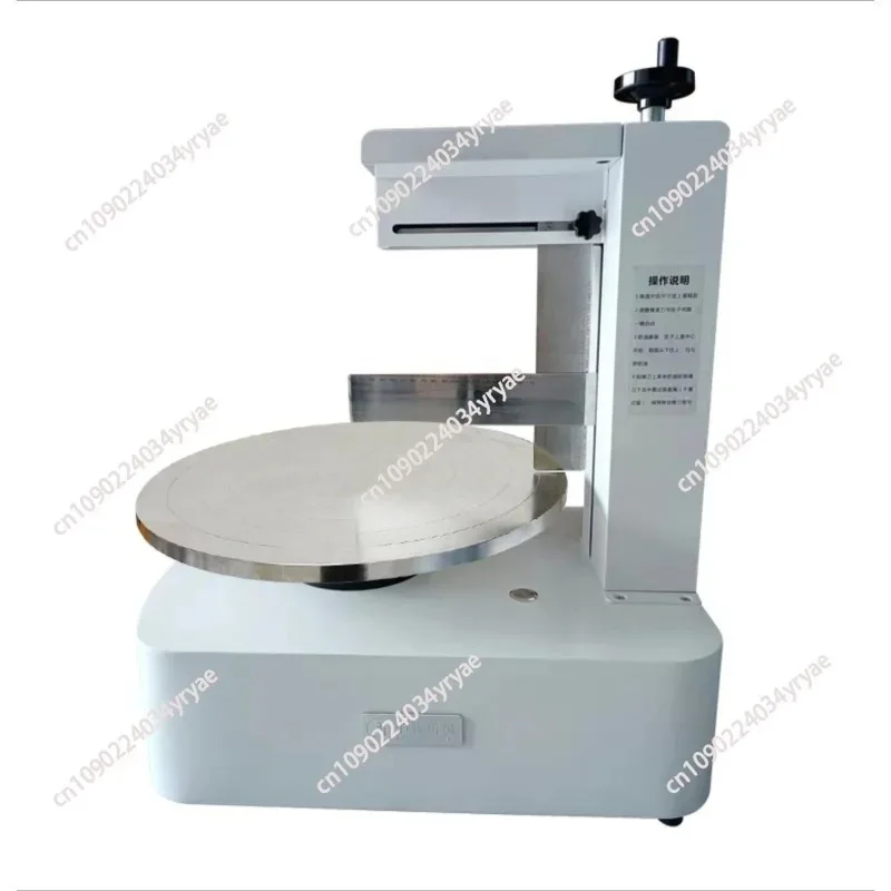 Semi Automatic Round Birthday Cake Cream Butter Spreading Machine Small Tabletop Cakes Chocolate Creams Icing Coating Equipment