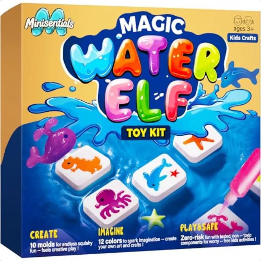 

Magic Water Elf Toy Kit Crafts kit for Arts and Crafts for Girls Magic Gel Water Pets Make Your Own Squishies Squishy Maker Toy
