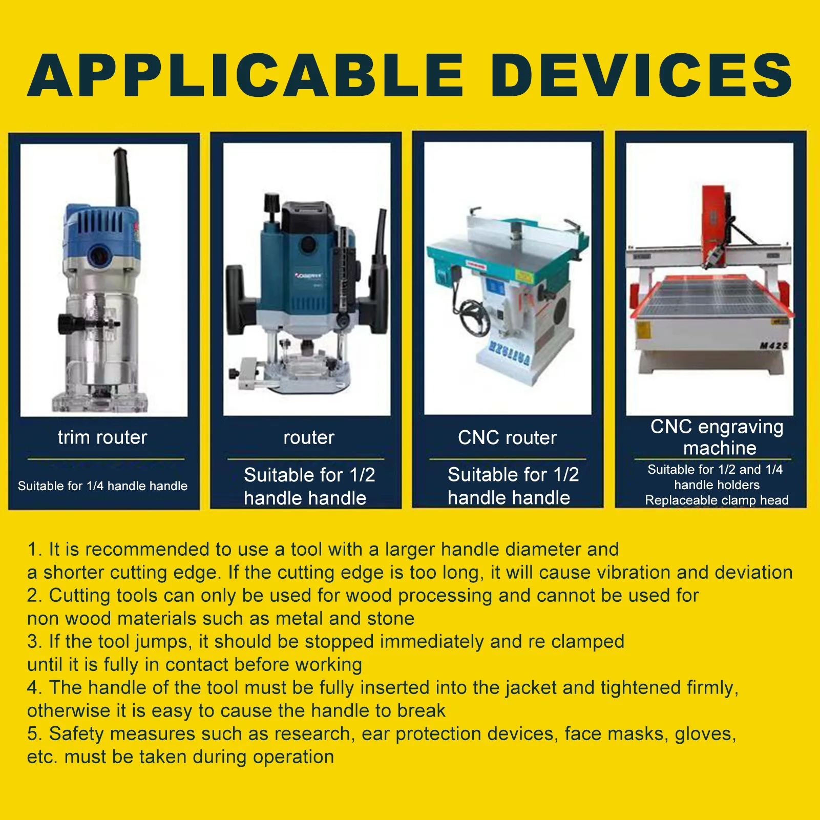 2PCS Coltelli per giuntura in carburo di tungsteno tipo T Set 1/4 pollici 1/2 pollici Denti quadrati Strumenti per pavimenti per la lavorazione del legno fai da te