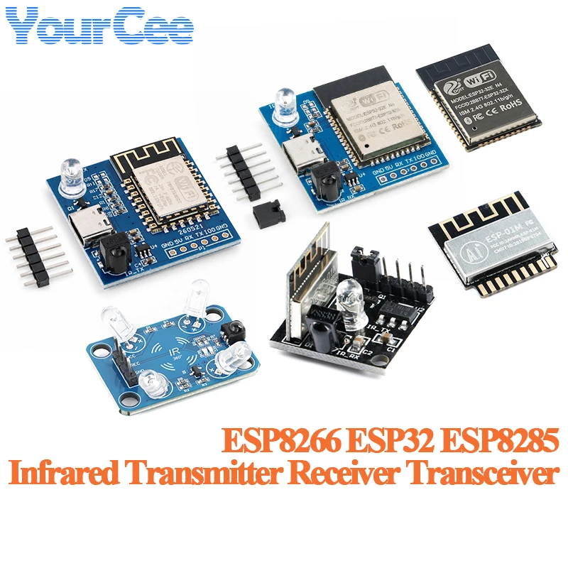 ESP32 ESP8266 Infrared Transmitter Receiver NEC Protocol WIFI Transmission Module IR Remote Control Switch ESP8285 ESP-01M 38kHz