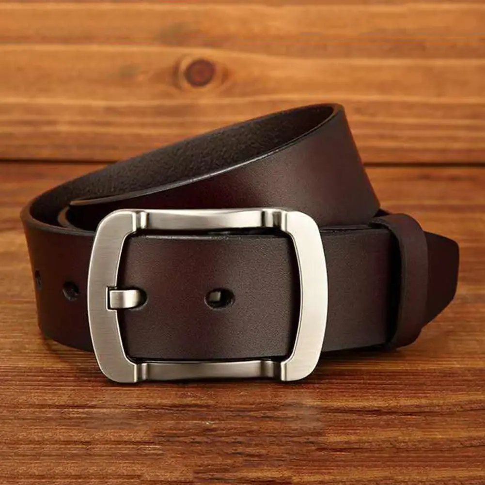 

Chic Men Waist Belt Vintage Wide Business Waist Belt Lightweight Anti-rust Men Belt