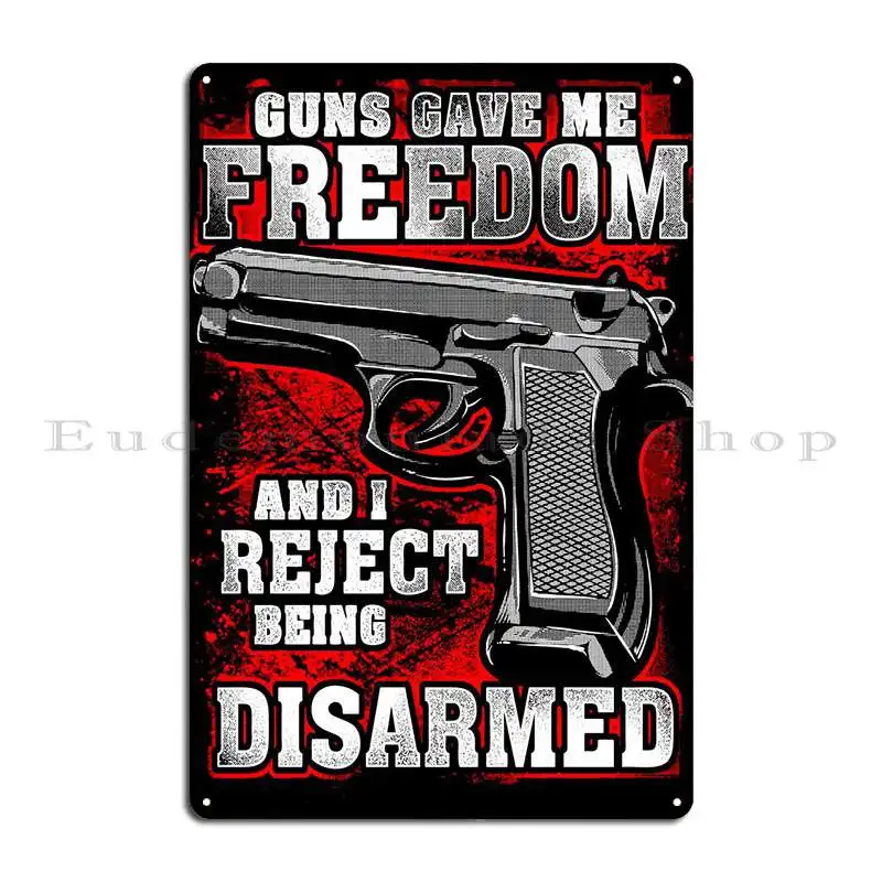 Gun Control Metal Signs Party Decoration Plaques Customize Garage Tin Sign Poster