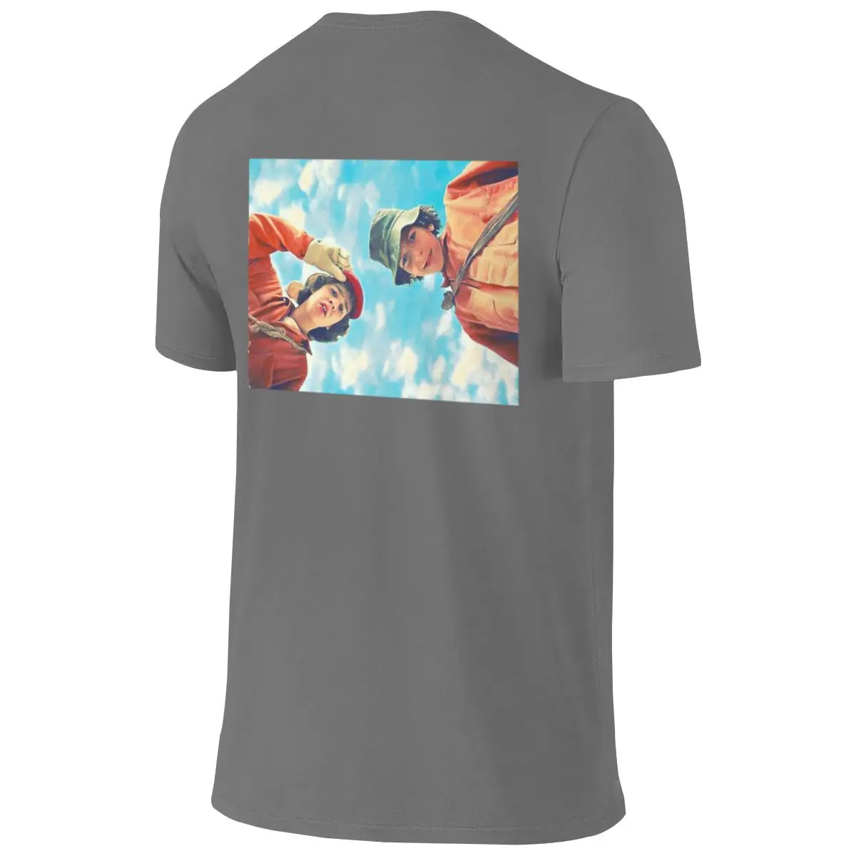 Stan And Zero Travel Reversible T-shirtKorean Style Minimal Simple Prints Men's T-shirts