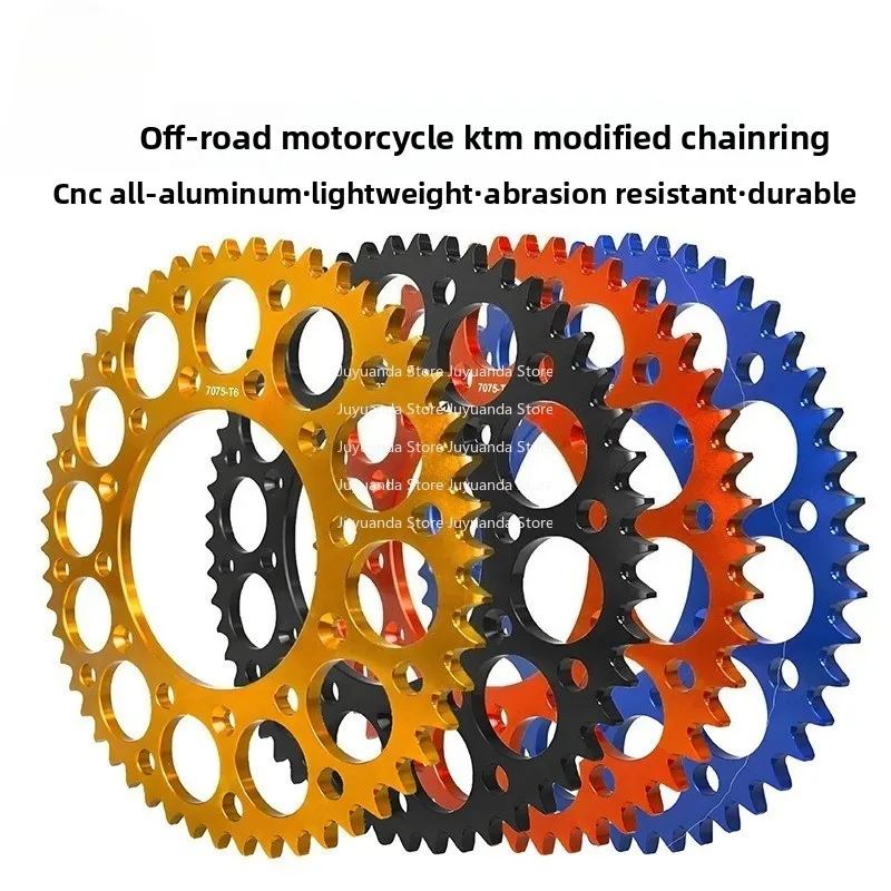 Modified CNC Aluminum Alloy Chain Sprocket Chainring for KTM Off Road Motorcycle Dirt Bike Upgrade Accessories