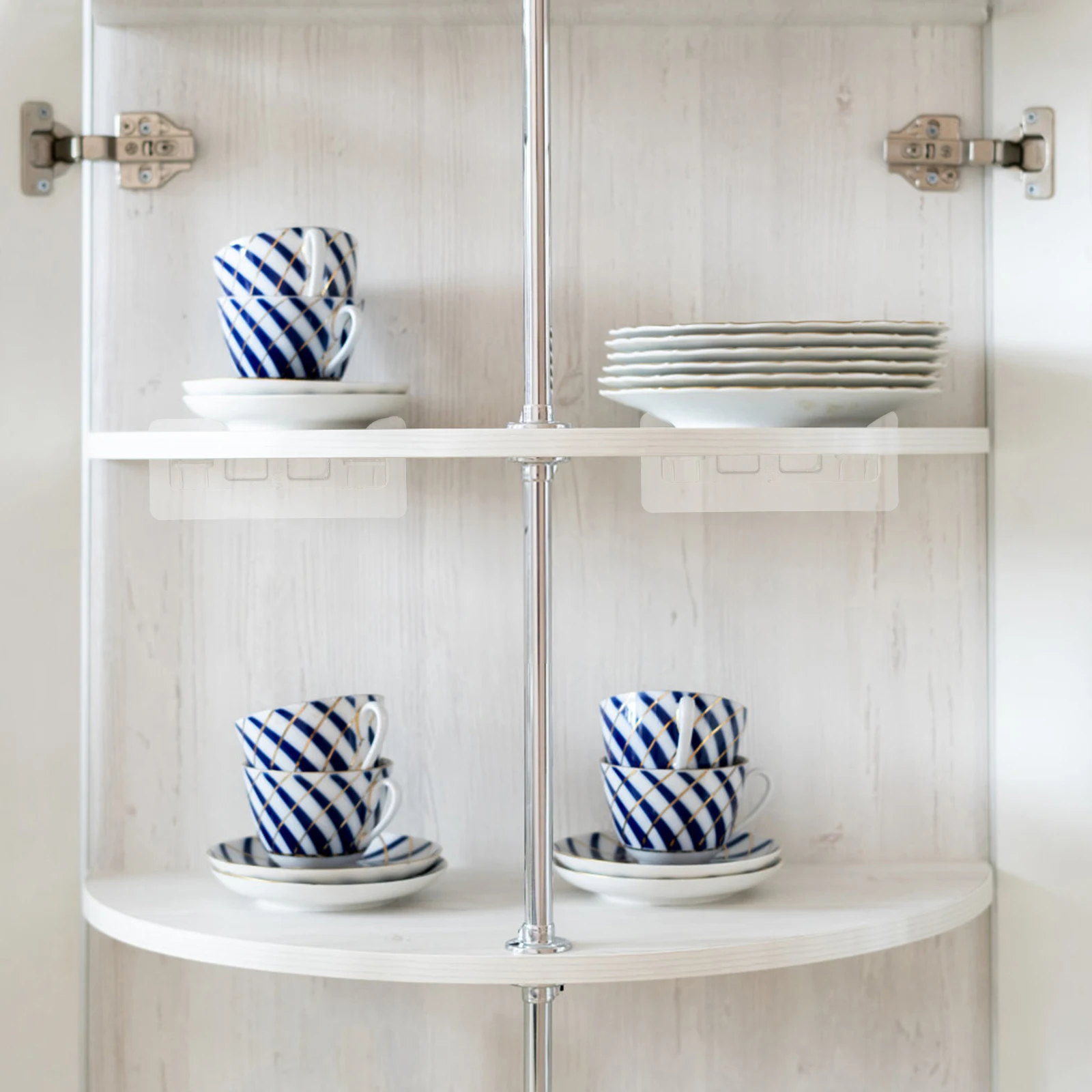 

12 pcs Acrylic Cabinet Shelf Pegs Strong Durable Adhesive Shelf Supports Transparent Design No Punching Easy Install Bookshelf