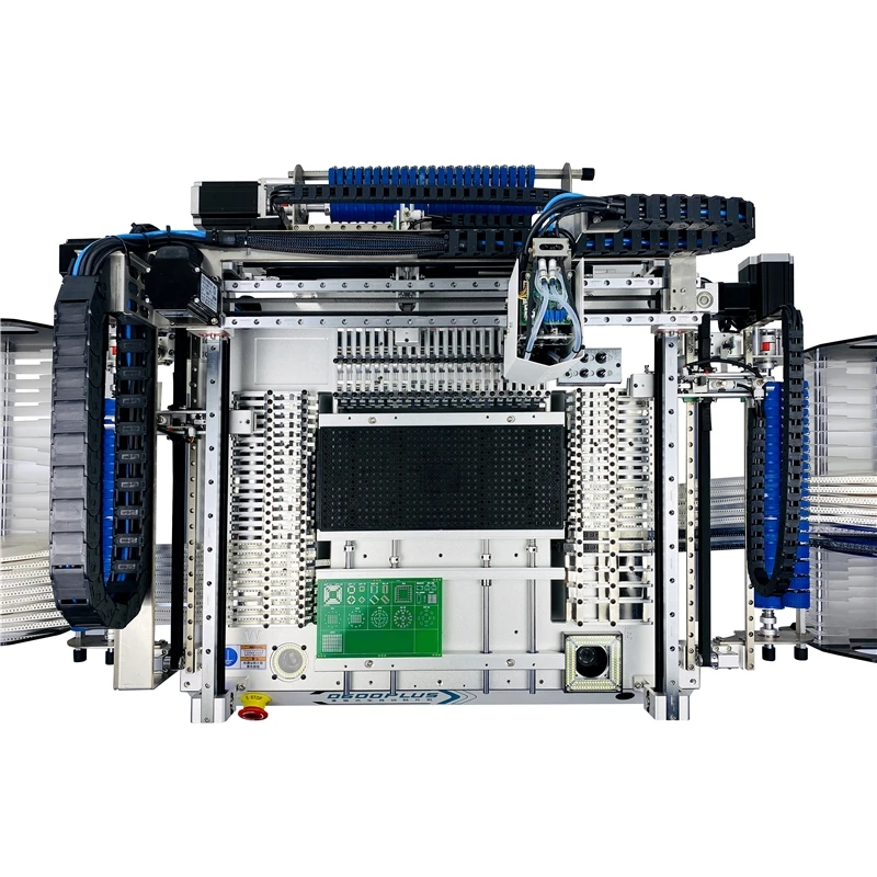 D600Plus 6 Heads 68 Bits Desktop Full Automatic SMT Pick Place Machine Chip Mounter Solder Station