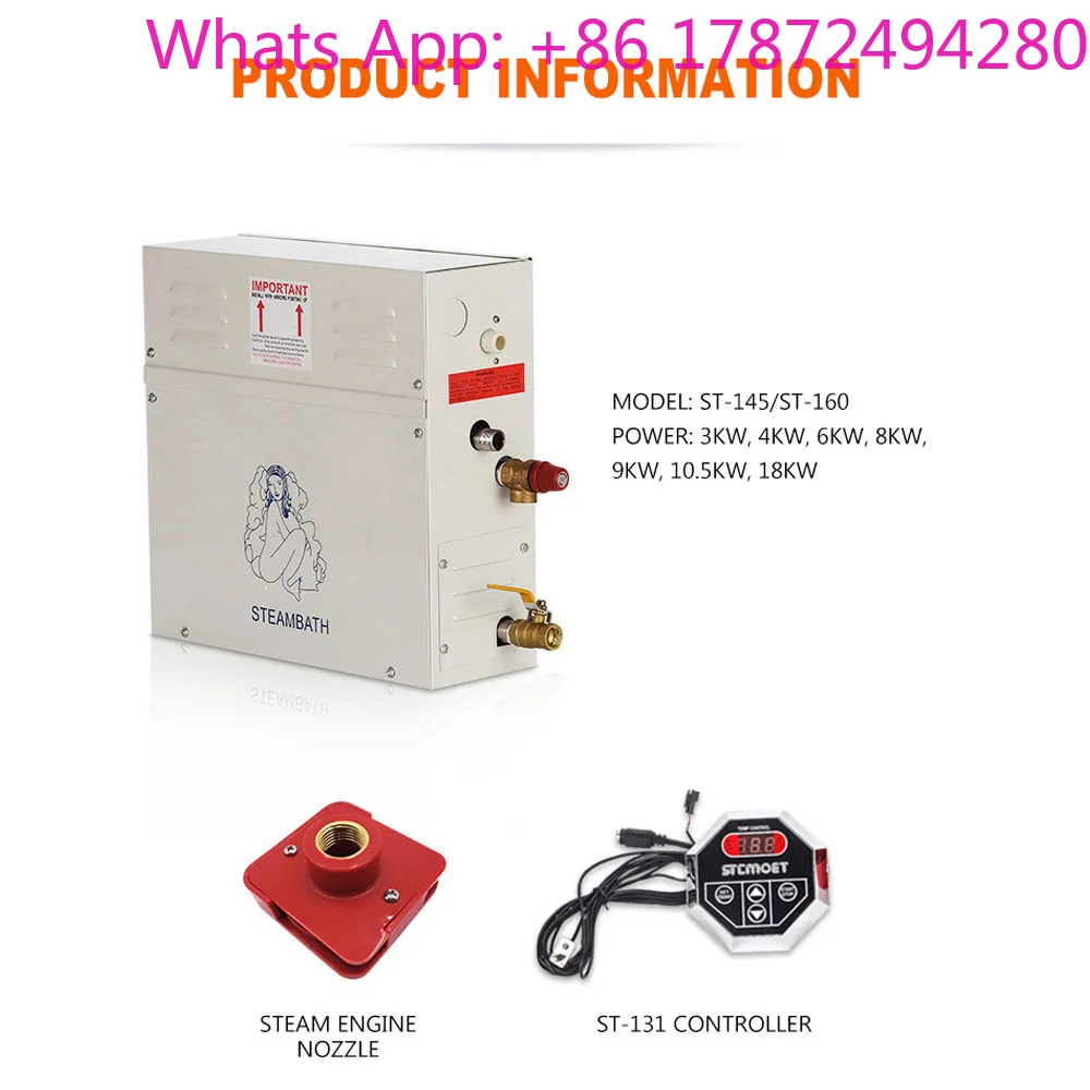 2025 Version Steam Generator Household Sauna Room Equipment Steaming