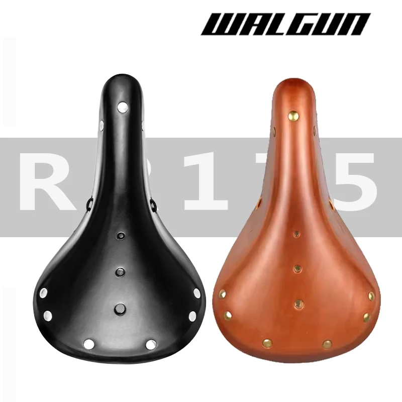 

Retro handmade cowhide bicycle saddle cycle seat comfortable Renaissance 175mm saddle brown bike saddle bike accessories