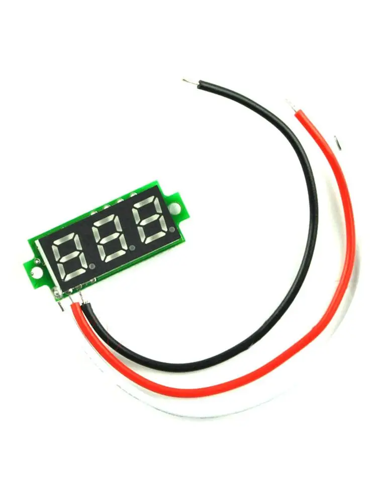 0.28 "3-bitowy woltomierz cyfrowy LED DC 500V 300V 200V 100V 30V precyzyjny MINI wolt napięcia miernik panelu 5V 12V monitorowanie baterii — zdjęcie 2