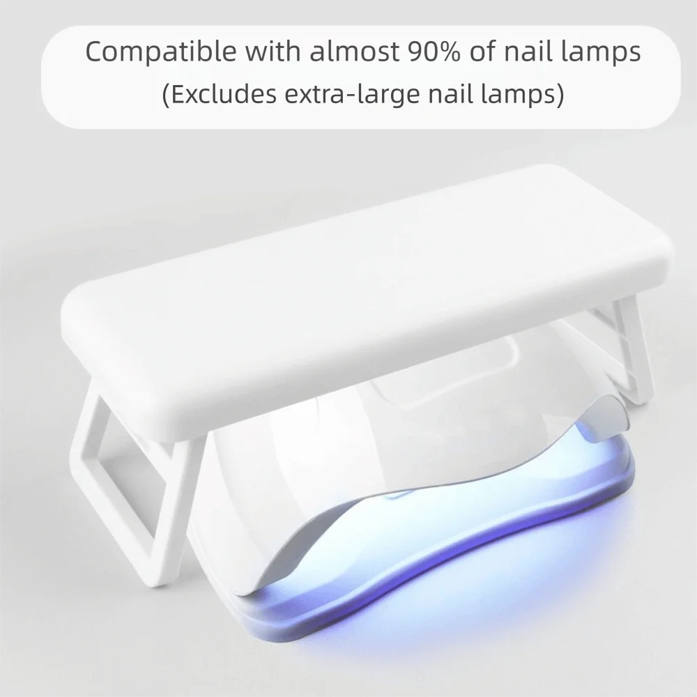 Foldable Arm Rest for Nails Tech with Bracket Cushion Nail Arm Rest Portable Space-saving Foldable Hand Stand Manicure