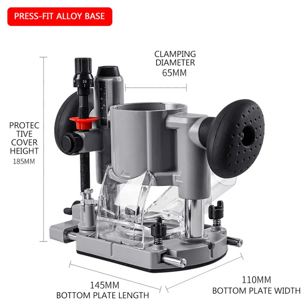 Electric Trimmer Slotting Machine Woodworking Tools Multi-Function Gong Machine Engraving Bakelite Milling Base