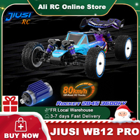 NEW JIUSI 1:12 WB12 PRO RC Car 2.4G 4WD 3S 35A 80km/h 3600KV Brushless Motor High Speed metal Off-Road All Terrain Vehicle Vehicle Racing RC model Toy Adults Children's Toy,New Year, Christmas Festival Gift set