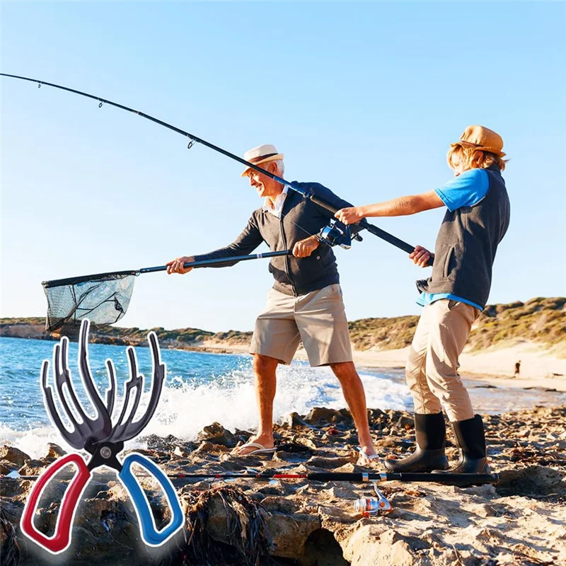 

【Hot Cake】3 Claw Fish Gripper, Metal Fishing Pliers Gripper Fish Control Clamp, Three Teeth Fishing Pliers Fish Grip Tackle Dura