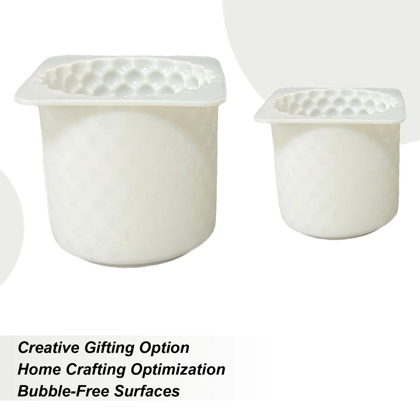 

Candle Molds Reusable Non-Stick Craft Supplies Round Square Epoxy Resin Molds For Wax Plaster Soap Resin Casting Home Decor