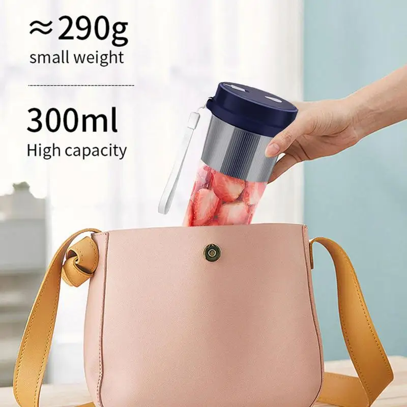 Portable Juice Blender USB Rechargeable Mini Juice Blender Bottles Fresh Fruit Juicers Mixers Shakes Maker Machine With 6 Blades