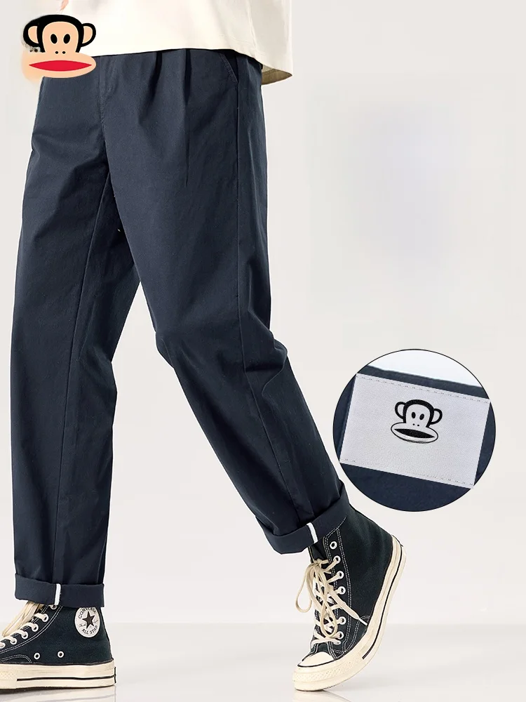 

PaulFrank Large-Mouth Monkey Straight Leg Casual Pants Men's Autumn New Sle Japanese Sle Loose Fit Comfortable Long Trousers