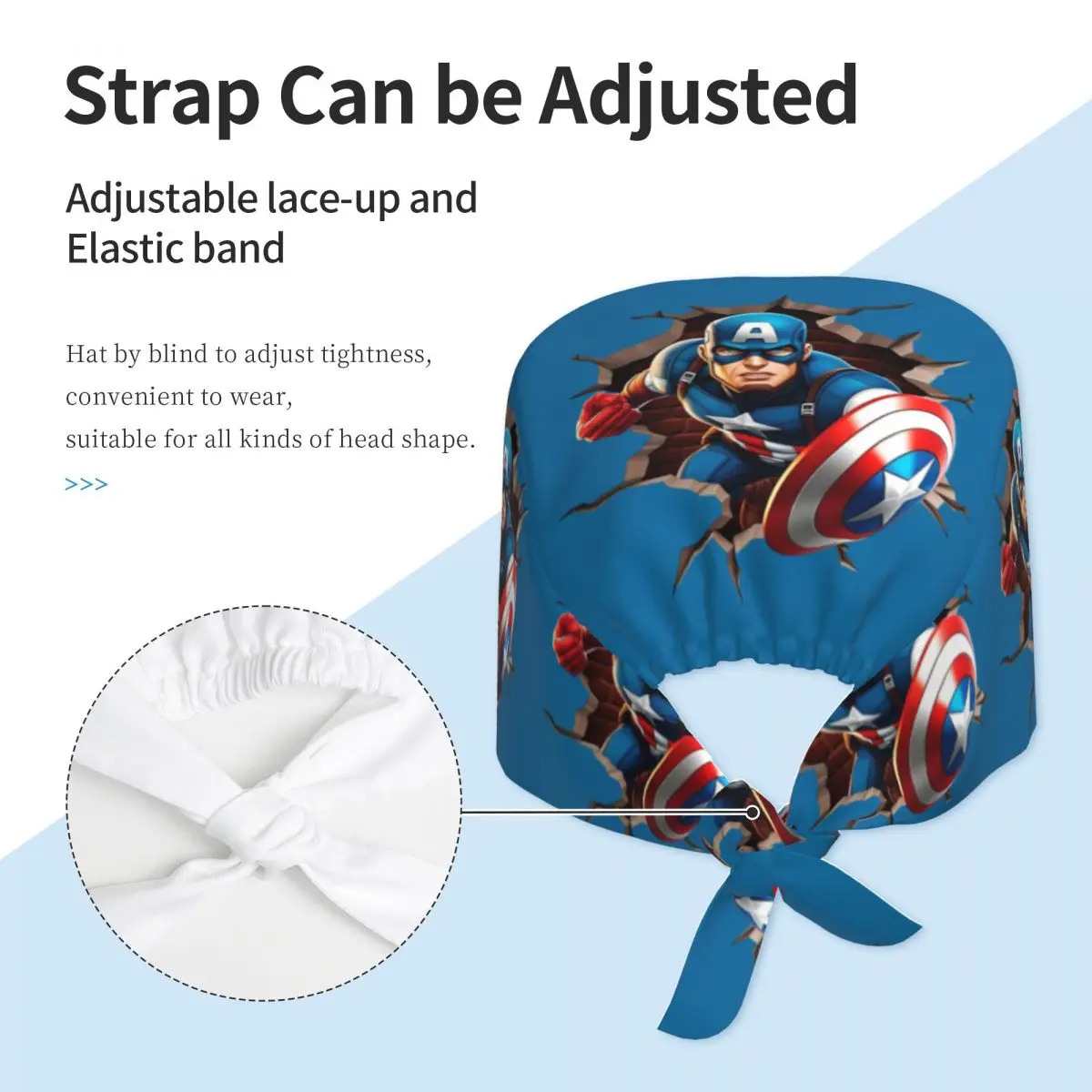 Изготовленная на заказ рабочая кепка для классического фильма «Капитан Америка», хирургические шляпы, крутая кепка для супергероя в операционной, шляпы оператора, лабораторная рабочая шляпа