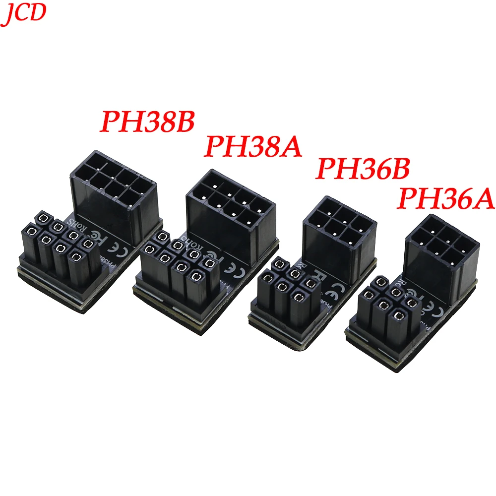 

1PCS ATX 8pin Female 180 Degree Angled to 8 Pin Male Power Adapter for Desktops Graphics Video Card GPU Power Steering Connector