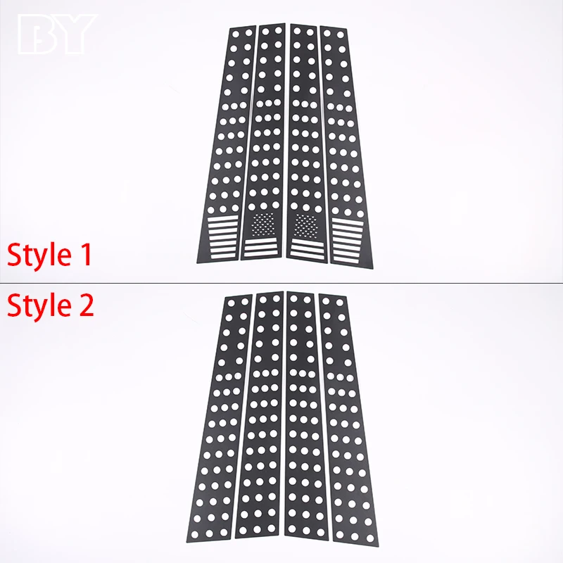 لاند روفر ديسكفري 3 ديسكفري 4 2004-2016 سبائك الألومنيوم نافذة السيارة B-عمود مركز عمود الكسوة ملصق اكسسوارات السيارات