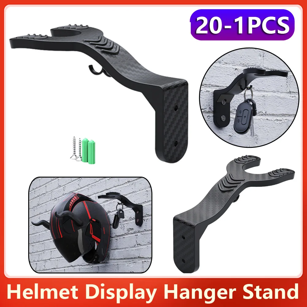 20-1pcs Motorcycle Helmet Hook Racks Multipurpose Hook Hanger Home Luggage Jacket Holders Kitchen Cabinet Shelf Wall Mount Hooks