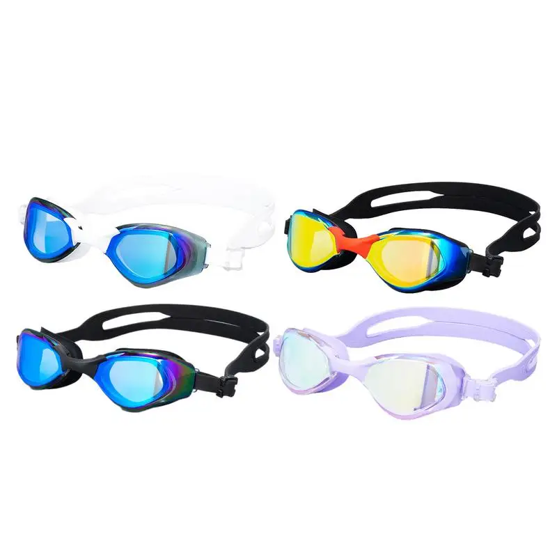 

Waterproof Anti Fog Swimming Goggles Adjustable Eyewear Swimming Glasses Electroplating Anti-fog Dive Masks Goggles For Adult