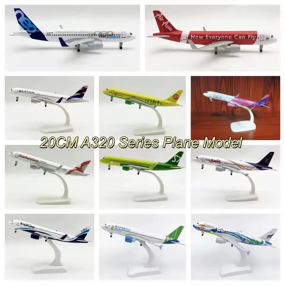 A321 Wizz 20CM Scale Aircraft A320 Series Metal Airplane Diecast Aviation Collectible Miniature Flight Machine Model Souvenir