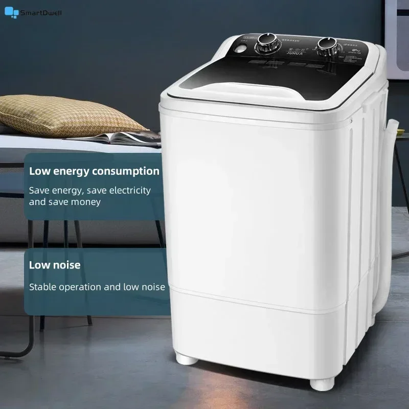 Genuine small washing machine. Mini washing and drying. Single barrel. Household large capacity. Semi-automatic washing machine.