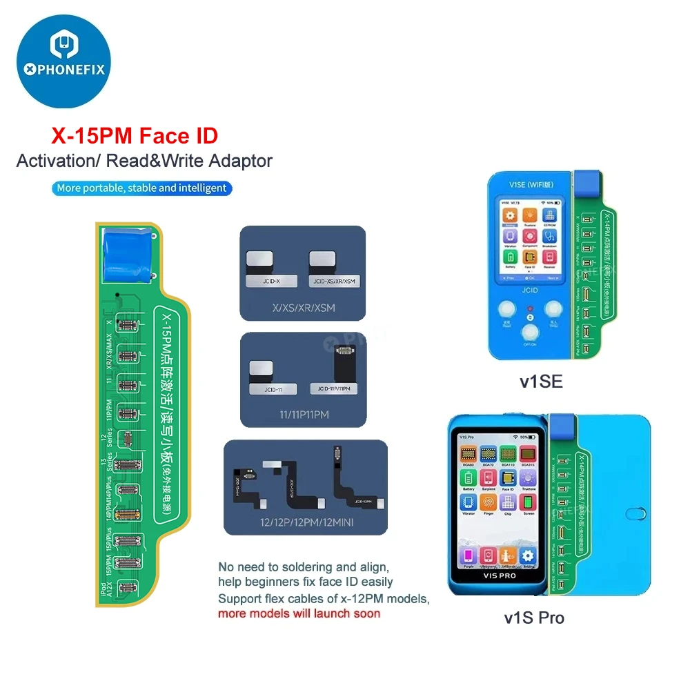 JC Non-removal Face ID Repair Flex Cable for IPhone X XR XS 11 12 13 14 15PM Face ID Activation Dot Projector Read Write Repair