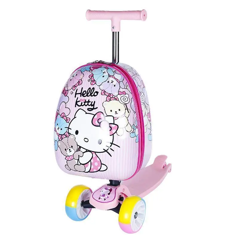 

Милый скейтборд «Hello Kitty», детский чехол на колесиках, новый детский чемодан для скейтборда, чемодан с героями мультфильмов, аниме, модный подарок