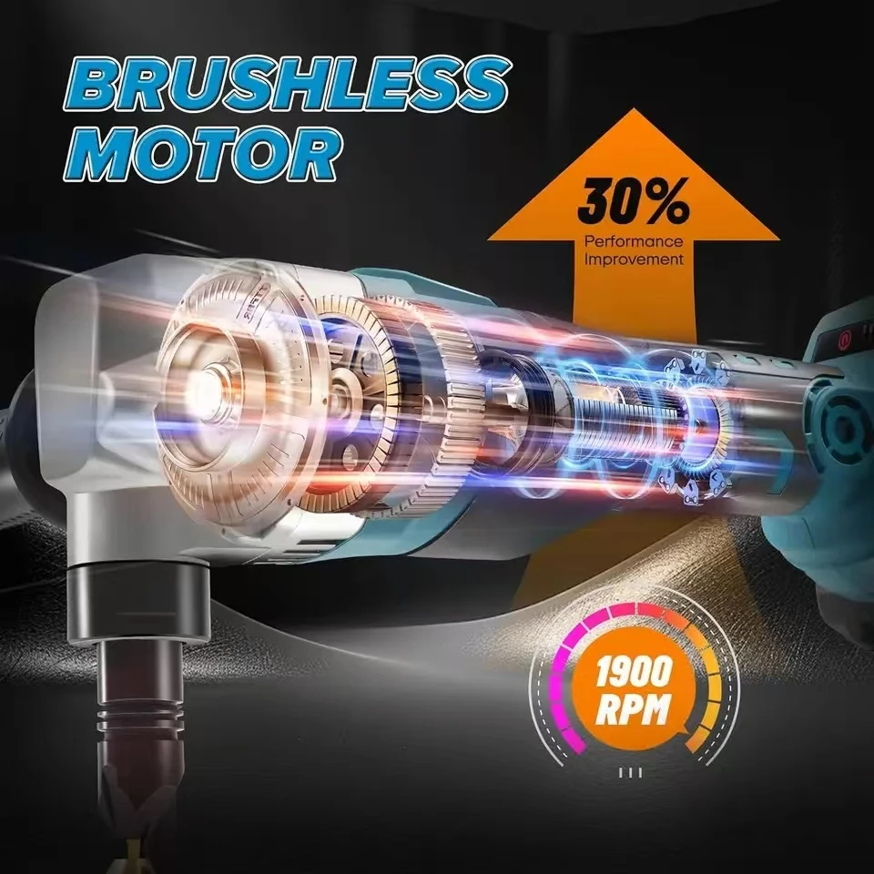 고품질 1280W 21V 자동 무선 전기 리벳 건 충전식 리튬 배터리 구동 브러시리스 블라인드 리벳터