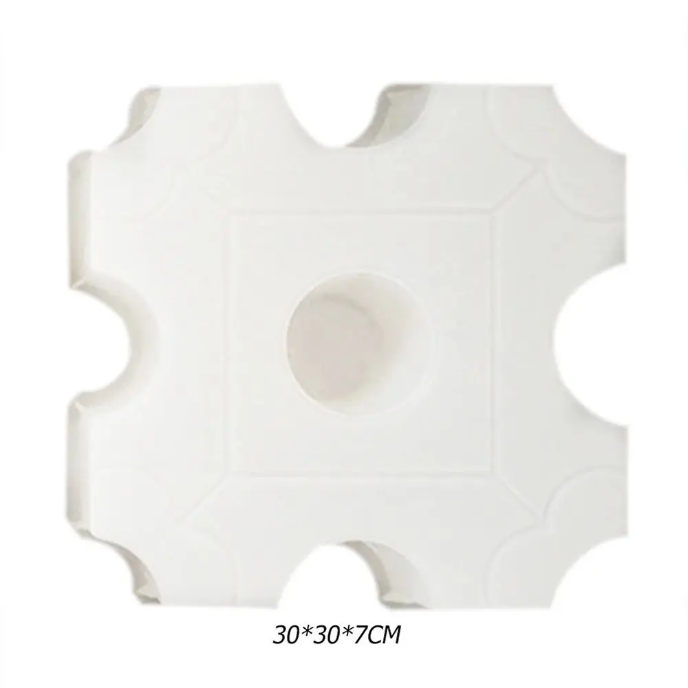 1Pcs 30x30x7cm Paving Brick Mould 9 Holes Hollow Grass Plastic Concrete Path Maker Mold Reusable DIY Stepping Stone Paver