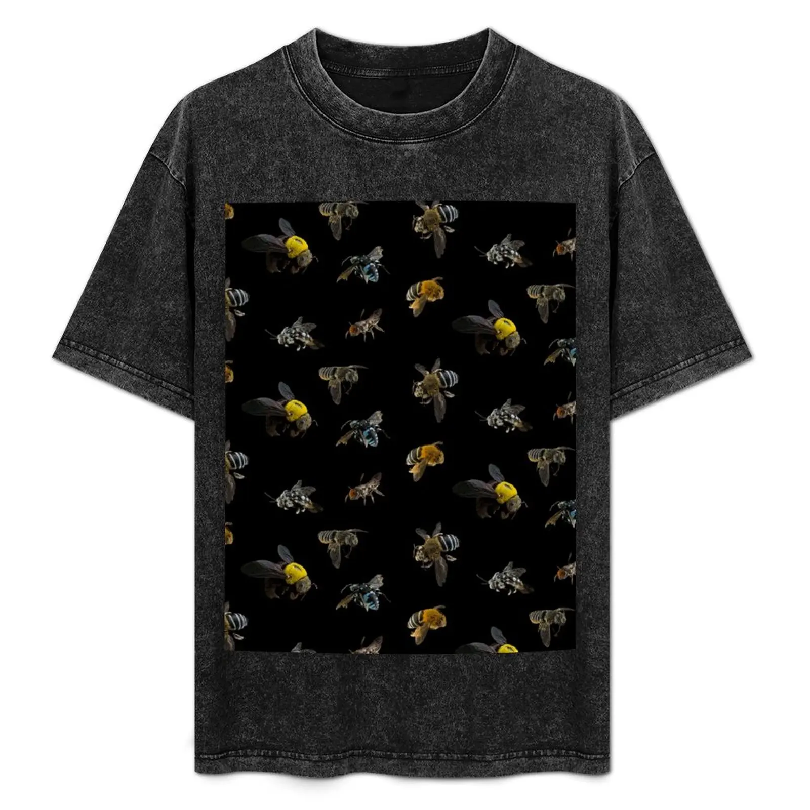 

Native Australian Bees pattern T-Shirt sublime baggy shirts men clothes