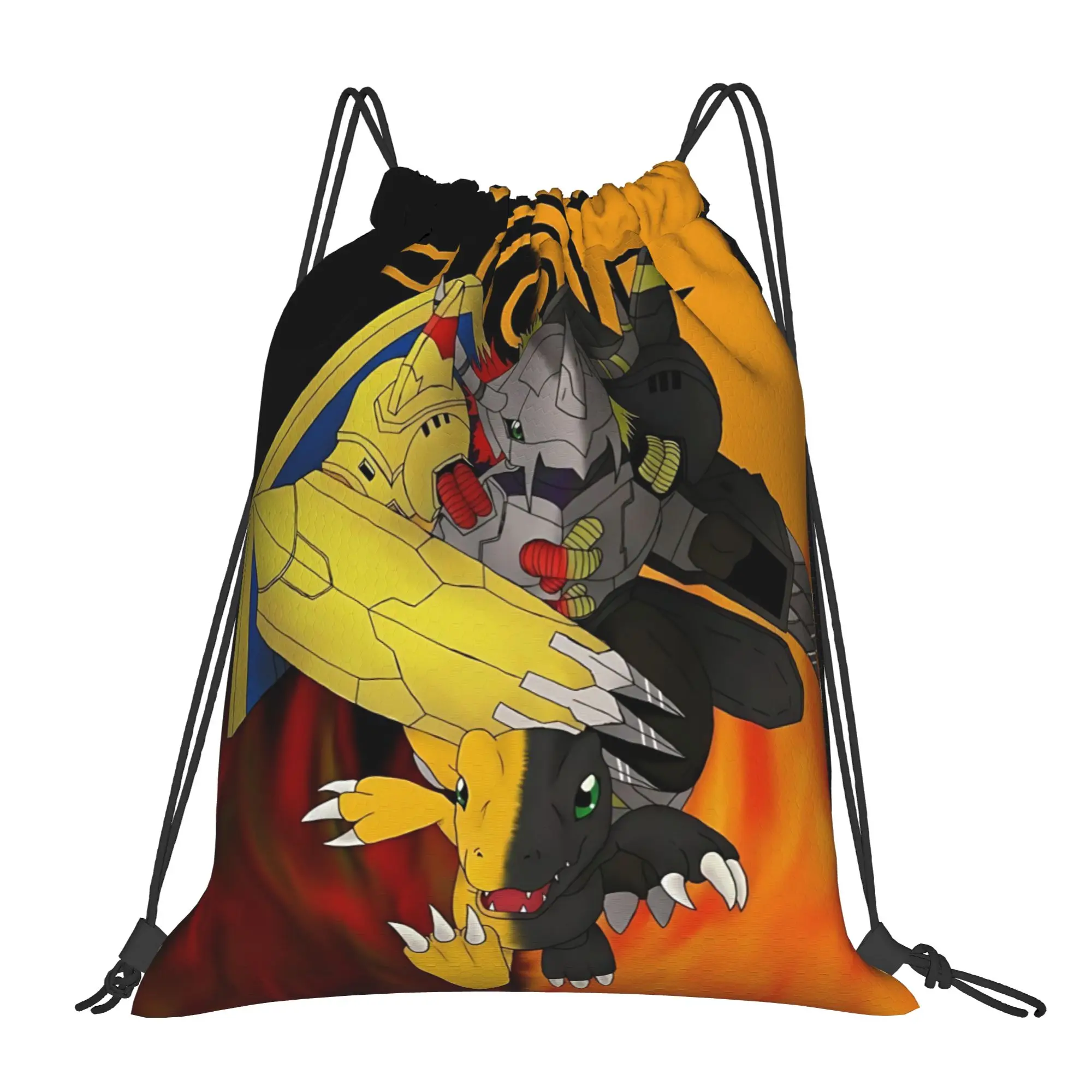 gym Pouch Digital Monster  Drawstring Bags Men Women Storage Backpack Teenager Travel Bag Multi-function Pocket