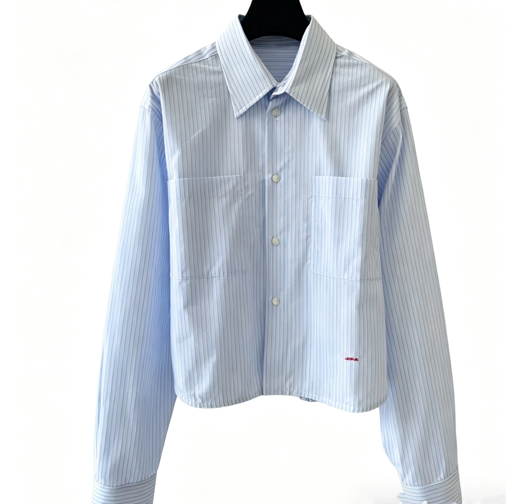 

Classic Collar Long Sleeve Shirt Women's Casual Striped Pattern Cotton Breathable Comfortable Style Spring Summer