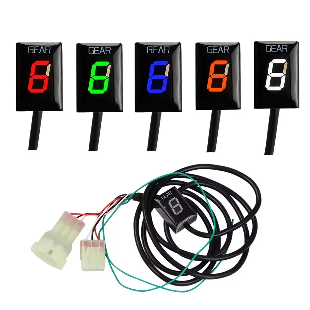 For Suzuki intruder c1500 GSX 1000F Katana 1400 2001-19 Motorcycle Gear Indicator Digital 1-6 Level Gear Display Speed Bracket