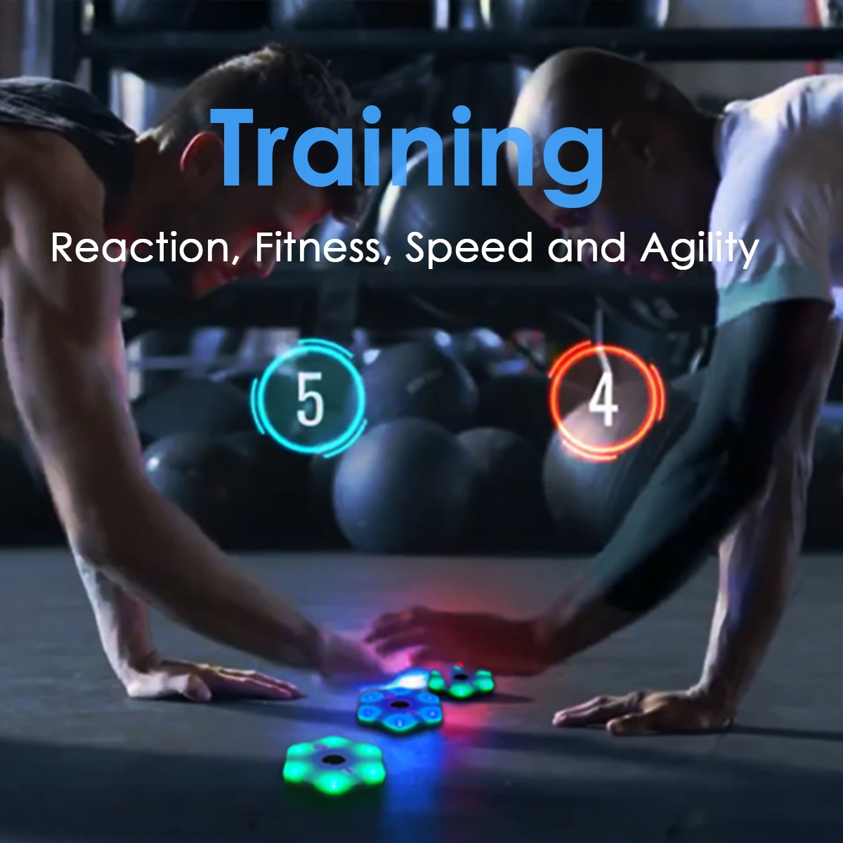 Flash Reflex- en reactietraining LED-licht APP-controle Reactietrainingsapparatuur