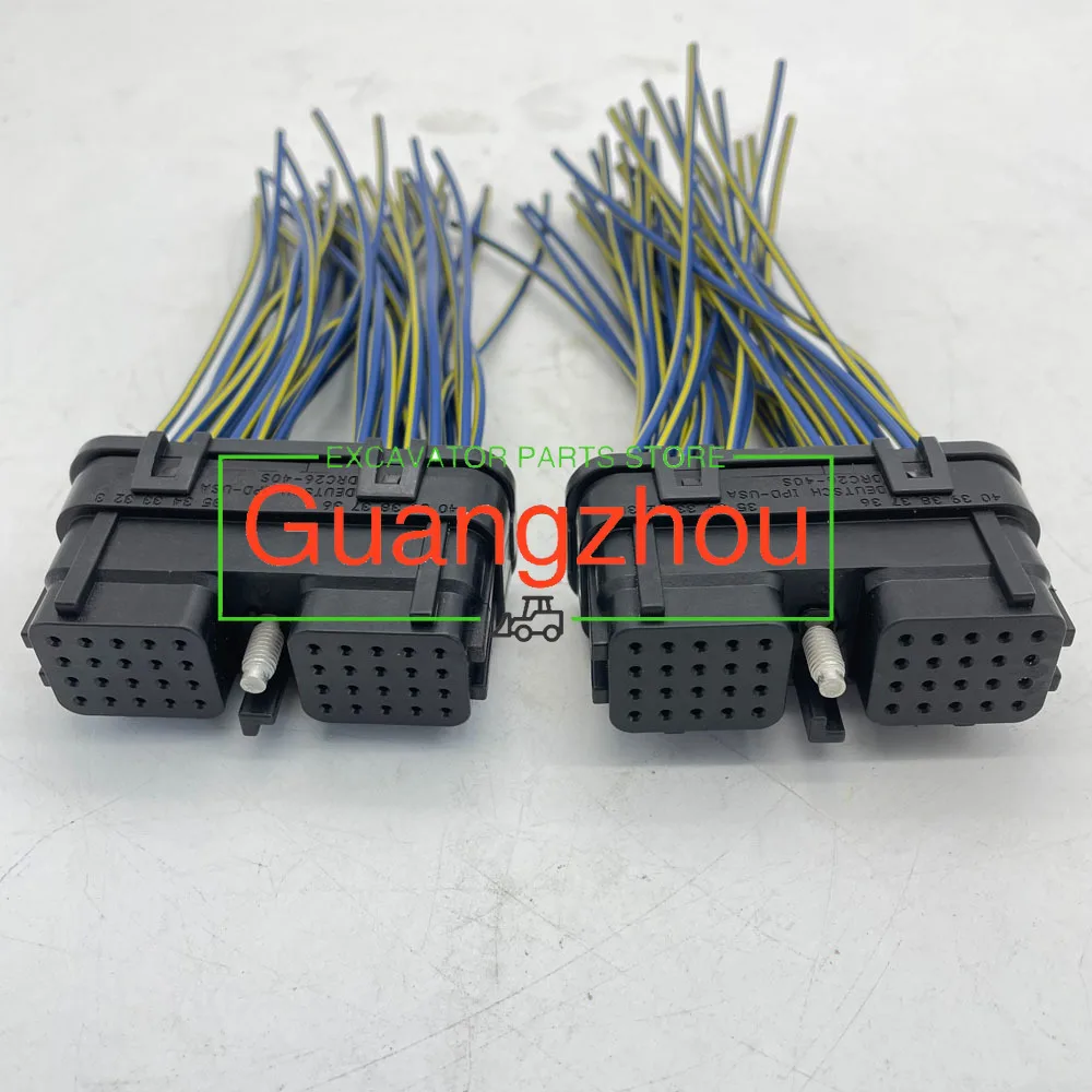 DRC26-40SA 40 Pin Deutsch Connector DRC26-40SB R220LC-9S Computer Board Controller Plug Waterproof For Hydraulic Parts Excavator