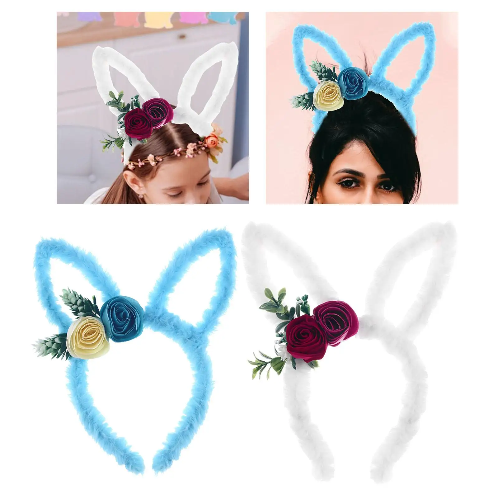 Ear Headband Headwear Women Girls for Holiday Make up Prom Decoration Costume