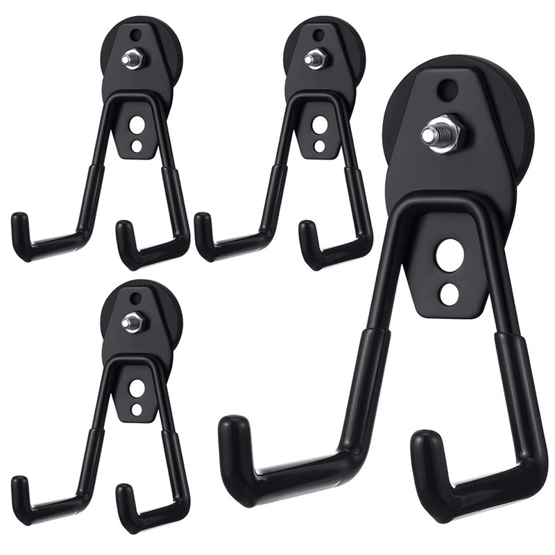 ABVC Large Magnetic Hooks Strong Storage Utility Magnetic Hangers Indoor And Outdoor Hanging