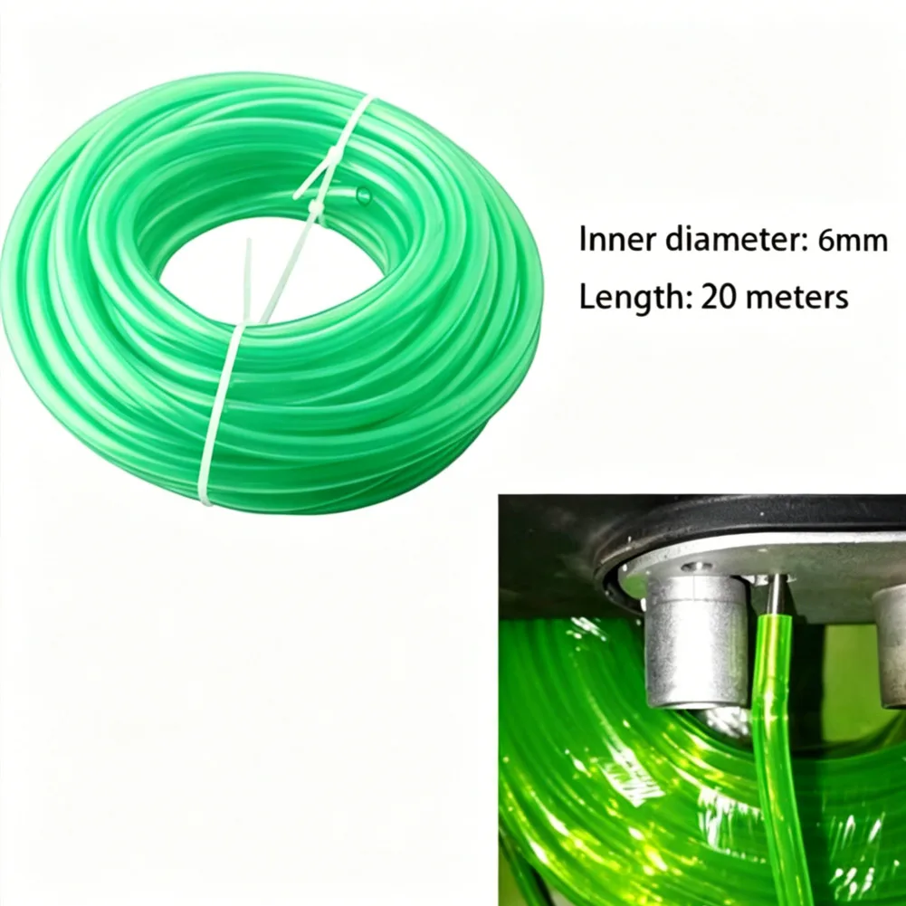 Mangueira de combustível diesel verde de 20m e 6mm para aquecedor de estacionamento, tubo flexível de borracha para sistema de aquecimento de van camper.