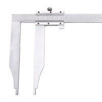 0-200mm x 60mm long jaw Heavy Duty Vernier Caliper with nib jaw High quality measuring tools